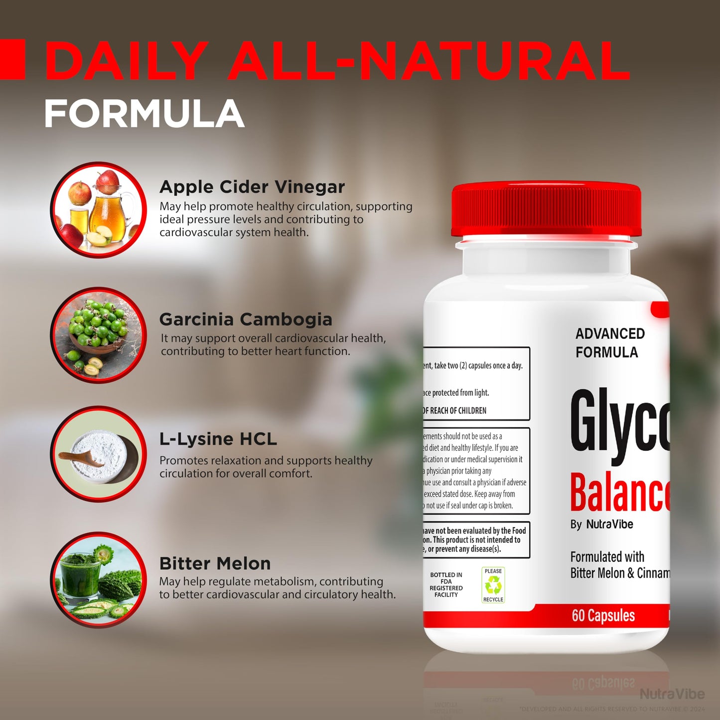 NutraVibe Glycogen Blood Balance Capsule 120 Capsules