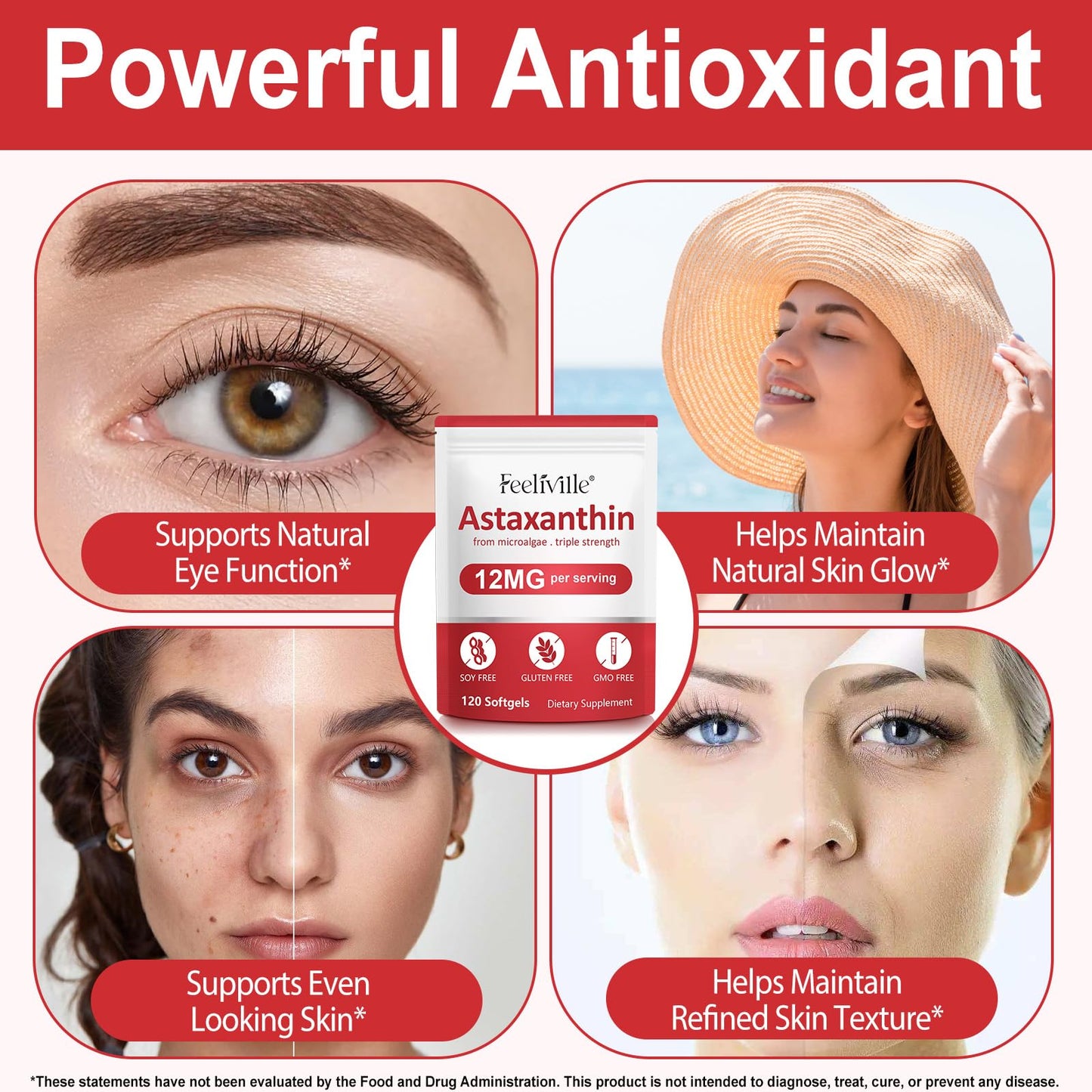 liiutry Astaxanthin 12mg Capsule, 120 Count