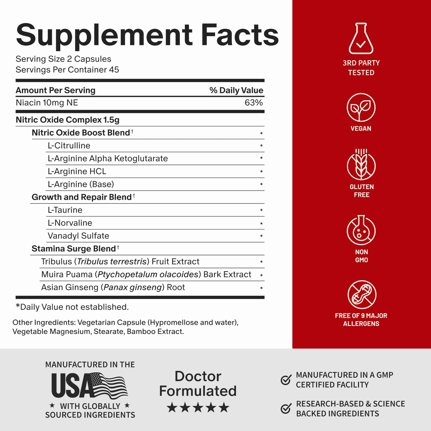 Snap Supplements Nitric Oxide Booster Prostate Health for Men, Circulation, Stamina & Urinary Support, L-Citrulline, L-Arginine, Saw Palmetto for Men, Caffeine-Free, 180 Capsules