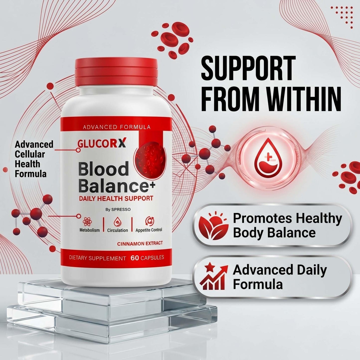 SPRESSO GlucoRX Blood Balance Capsules 120 Capsules