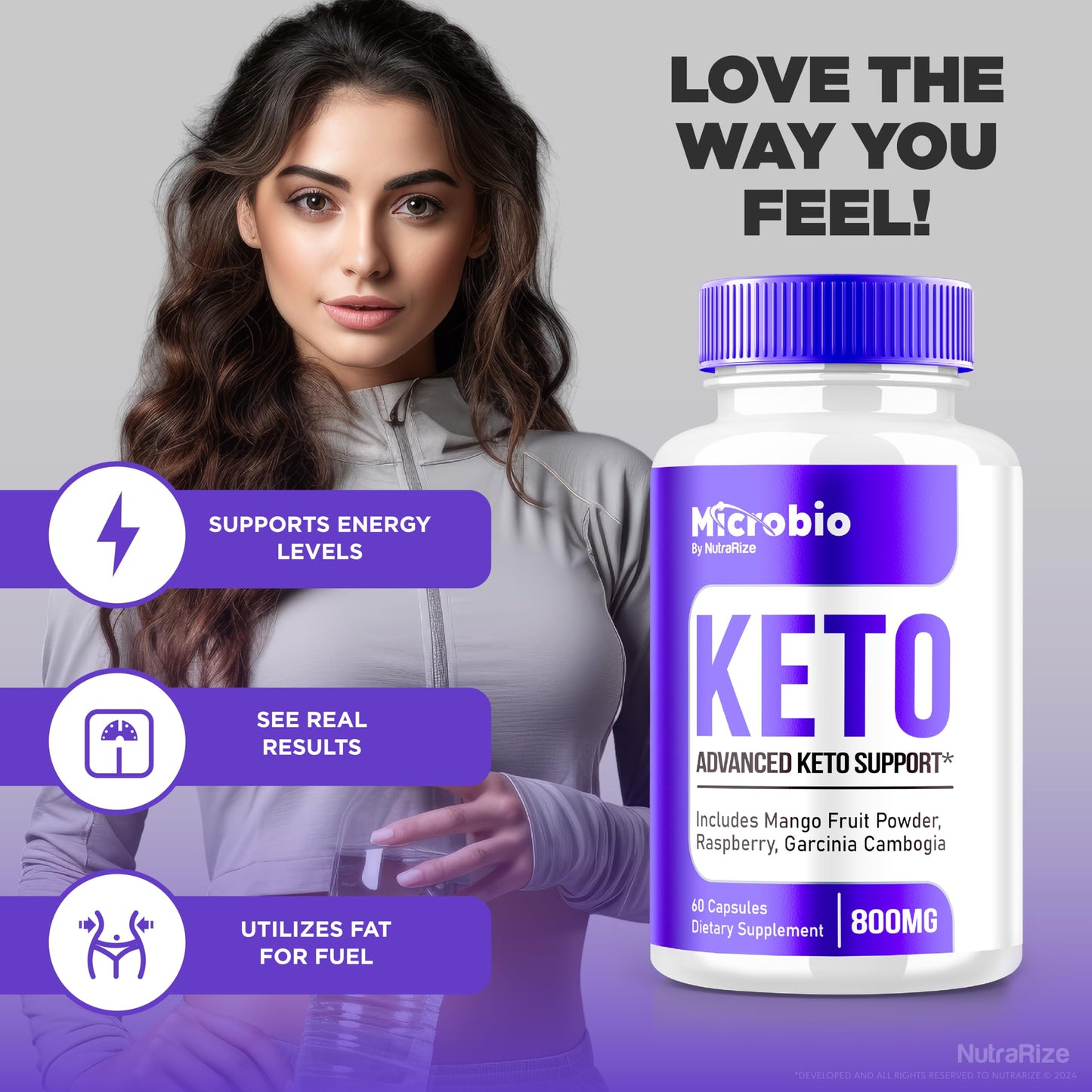 NutraRize Keto ACV 60 Capsules