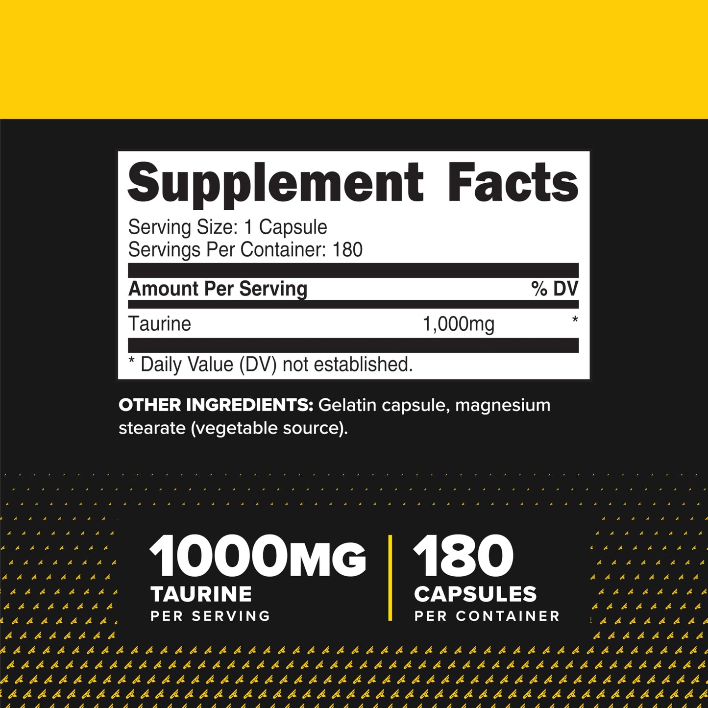 Primaforce Taurine 1000mg Capsules, 180 Capsules