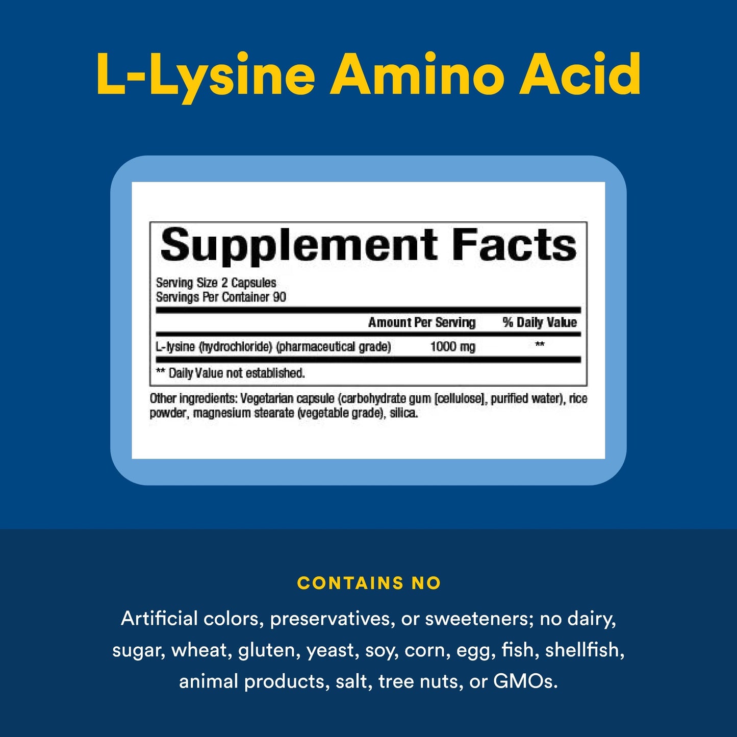 Natural Factors L-Lysine Capsule 180 Count