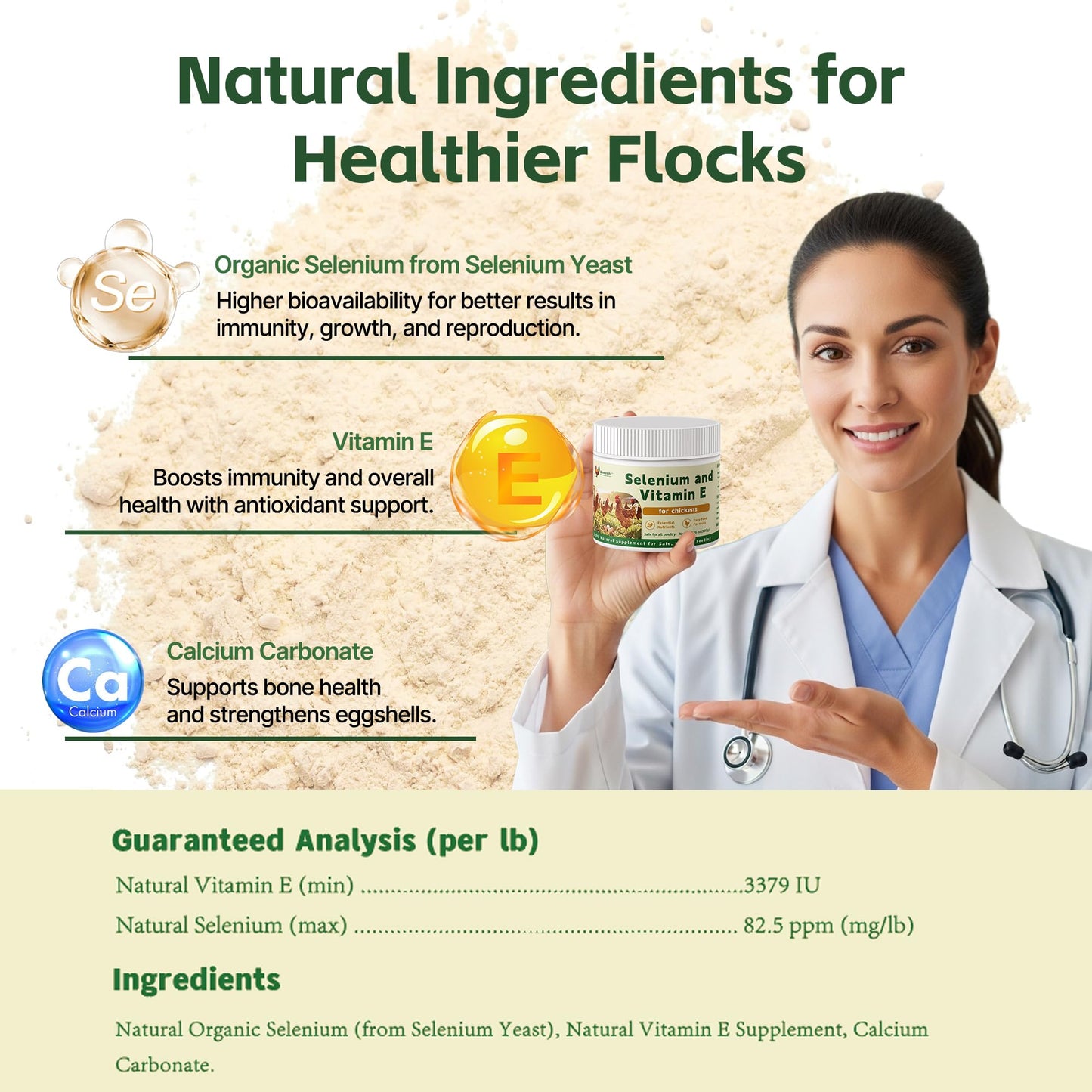 Qanoreth Vitamin E Powder for Chickens 1