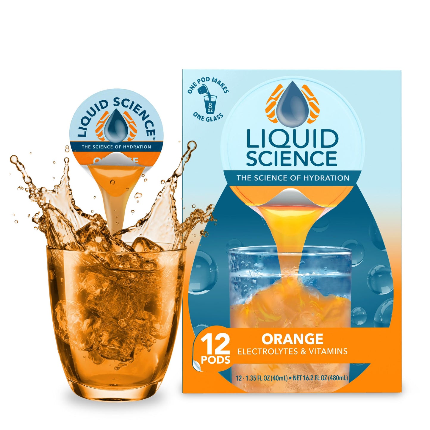 Java House Liquid Science Orange Single Serve Hydration Pods Capsule 12