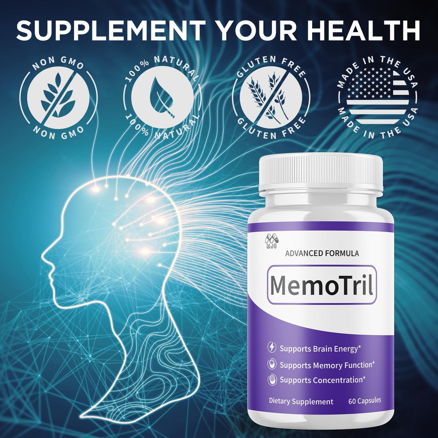 MJO Memotril Capsule 60 Count