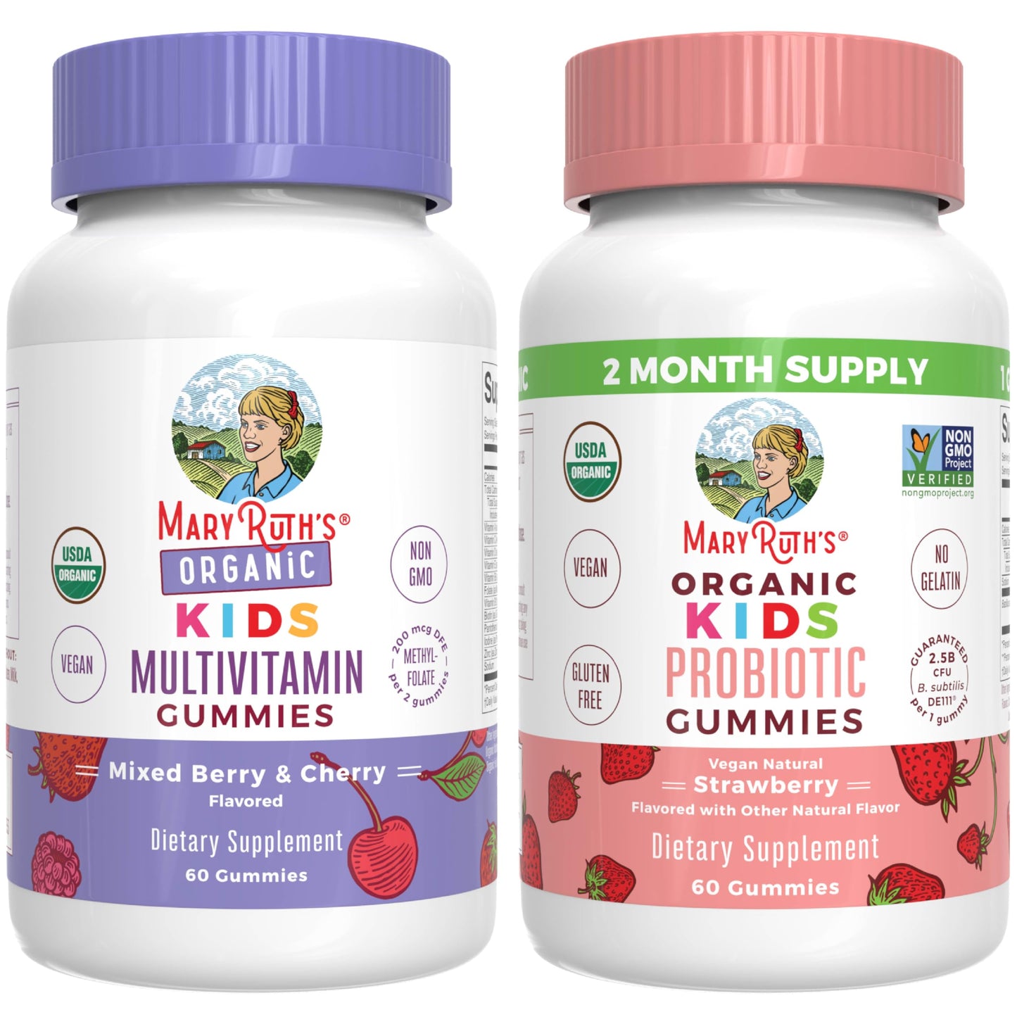 MaryRuth's Kids Multivitamin & Probiotic Gummies, 120 Count