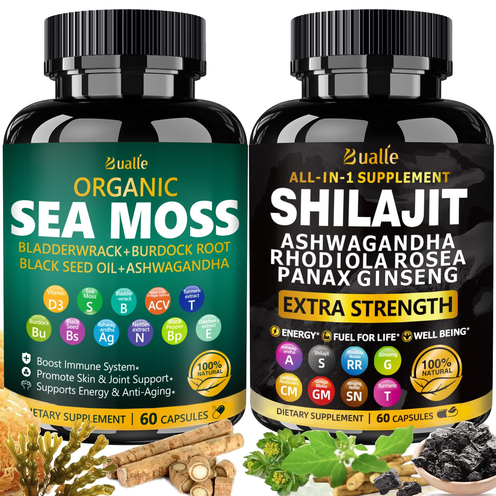 Bualle Shilajit Capsules 120 Capsules
