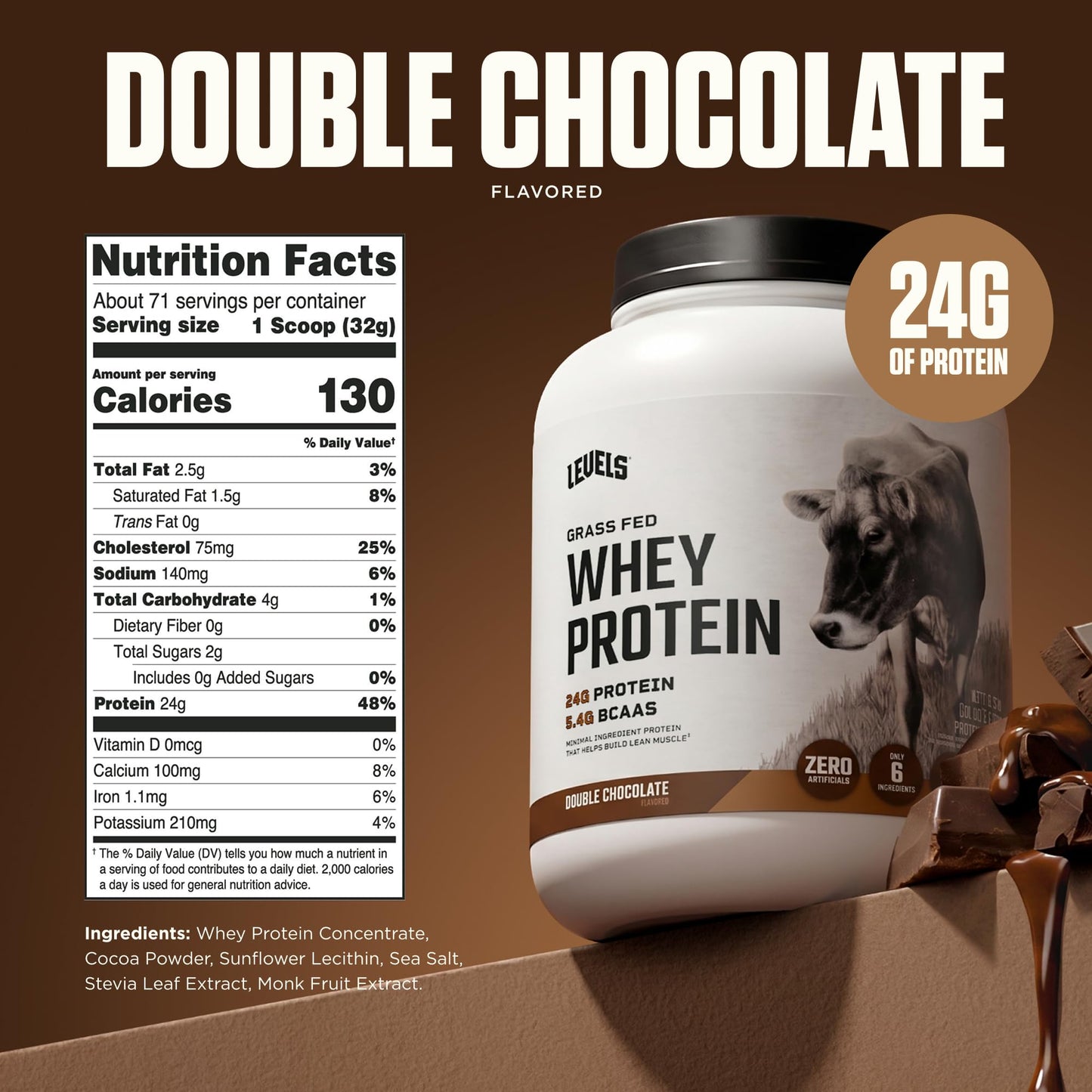 Levels Whey Protein Powder 80