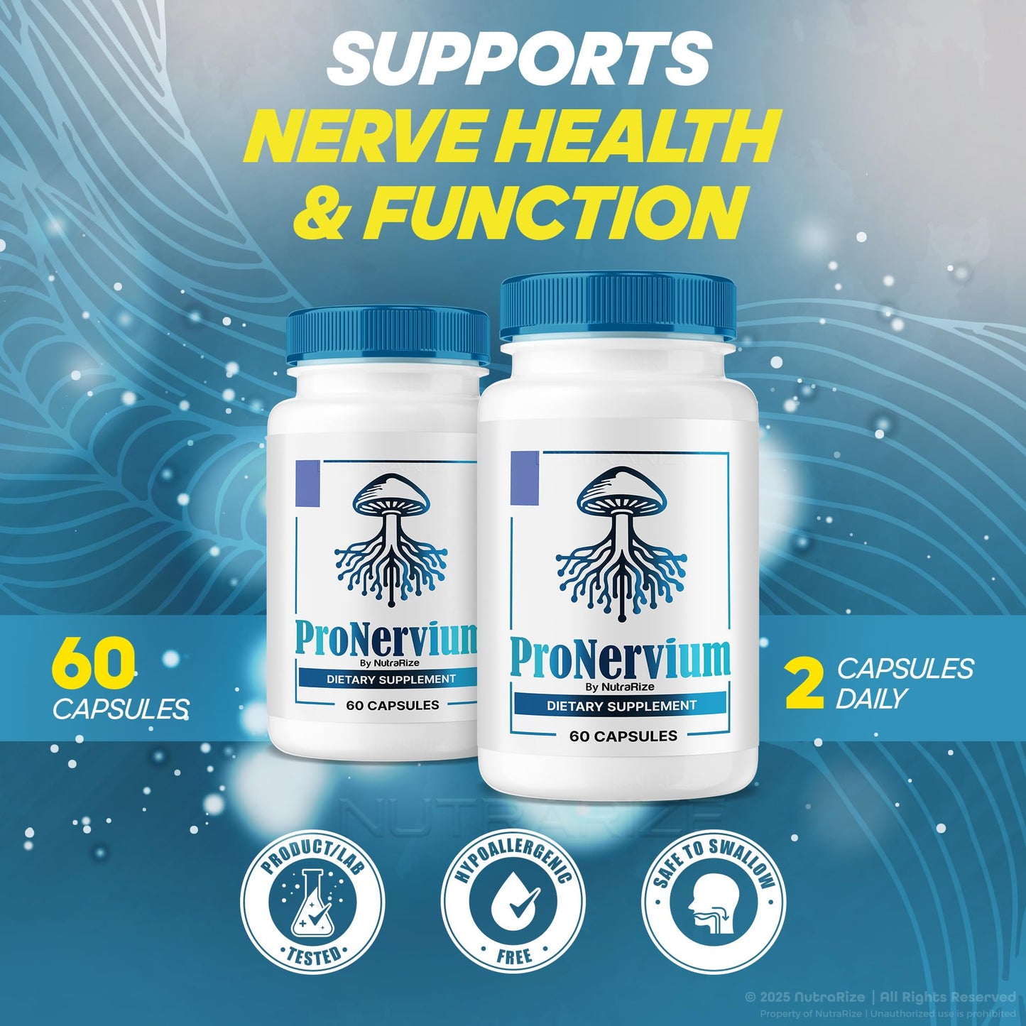 NutraRize ProNervium Advanced Nerve Health Supplement 120 Capsules