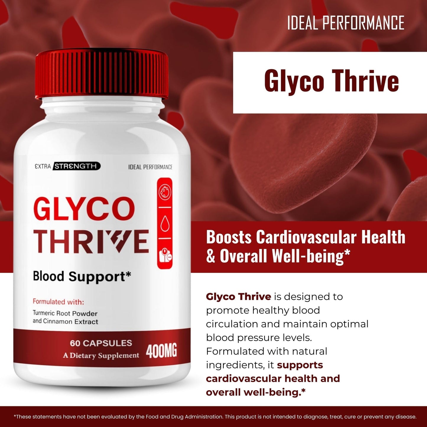 IDEAL PERFORMANCE Glyco Thrive Capsules 120 Count