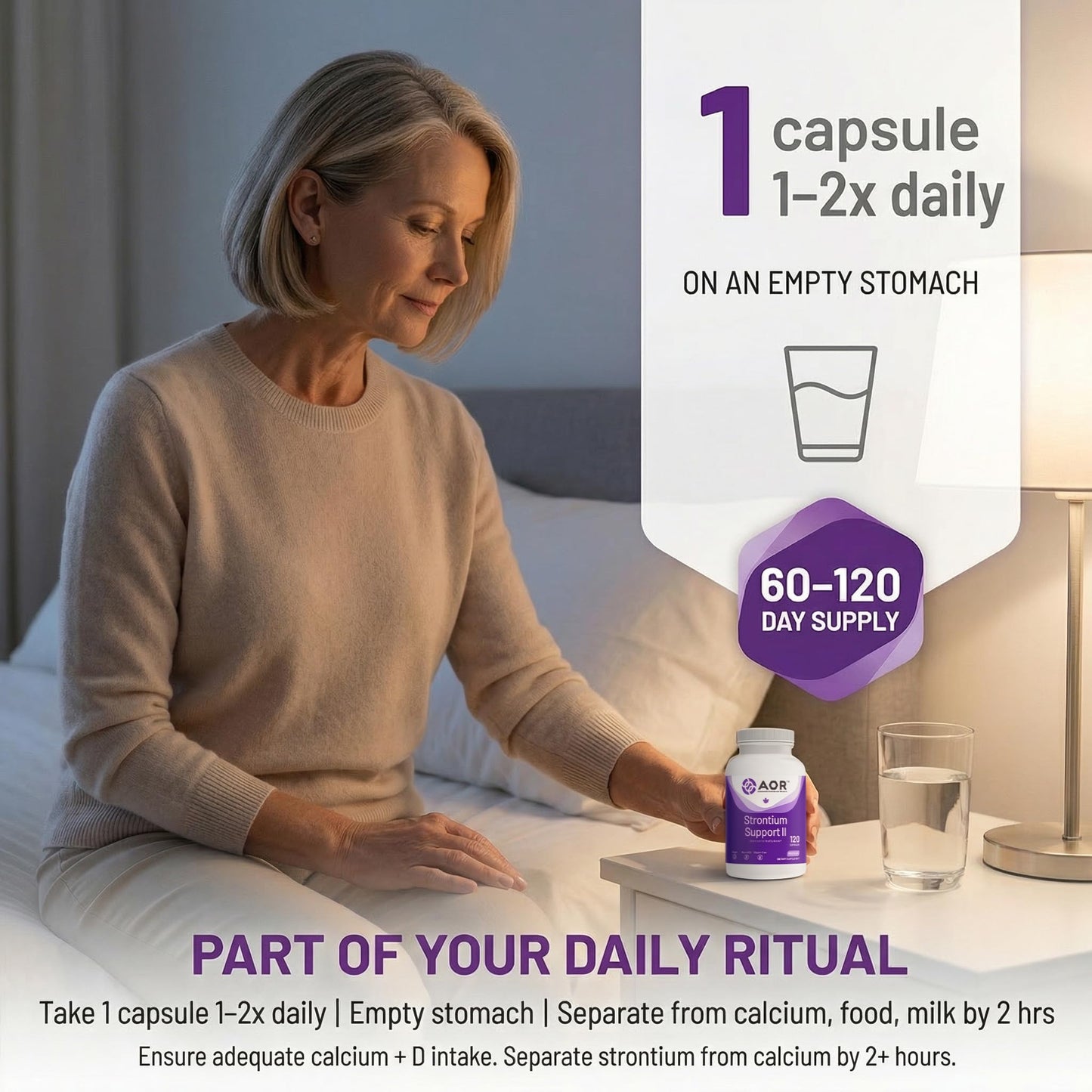 AOR Strontium Support II 120 Capsules