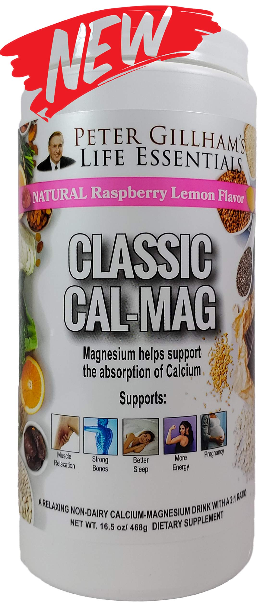 Peter's Choice Cal-Mag Powder Raspberry Lemon 16 oz 1 Count