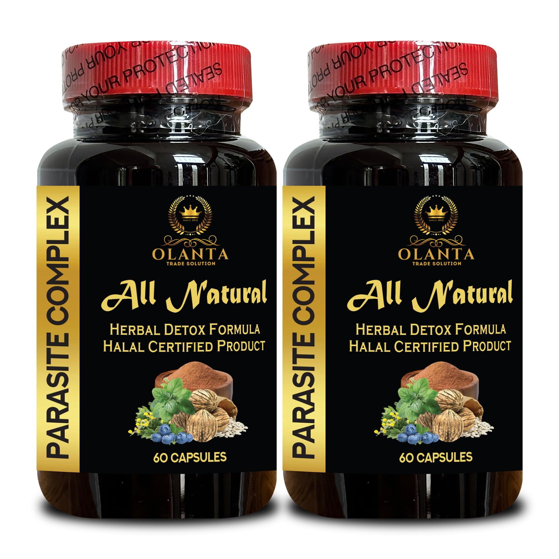 OLANTA TRADE SOLUTION Parasite Complex with Wormwood & Black Walnut for Gut Health 120 Capsules