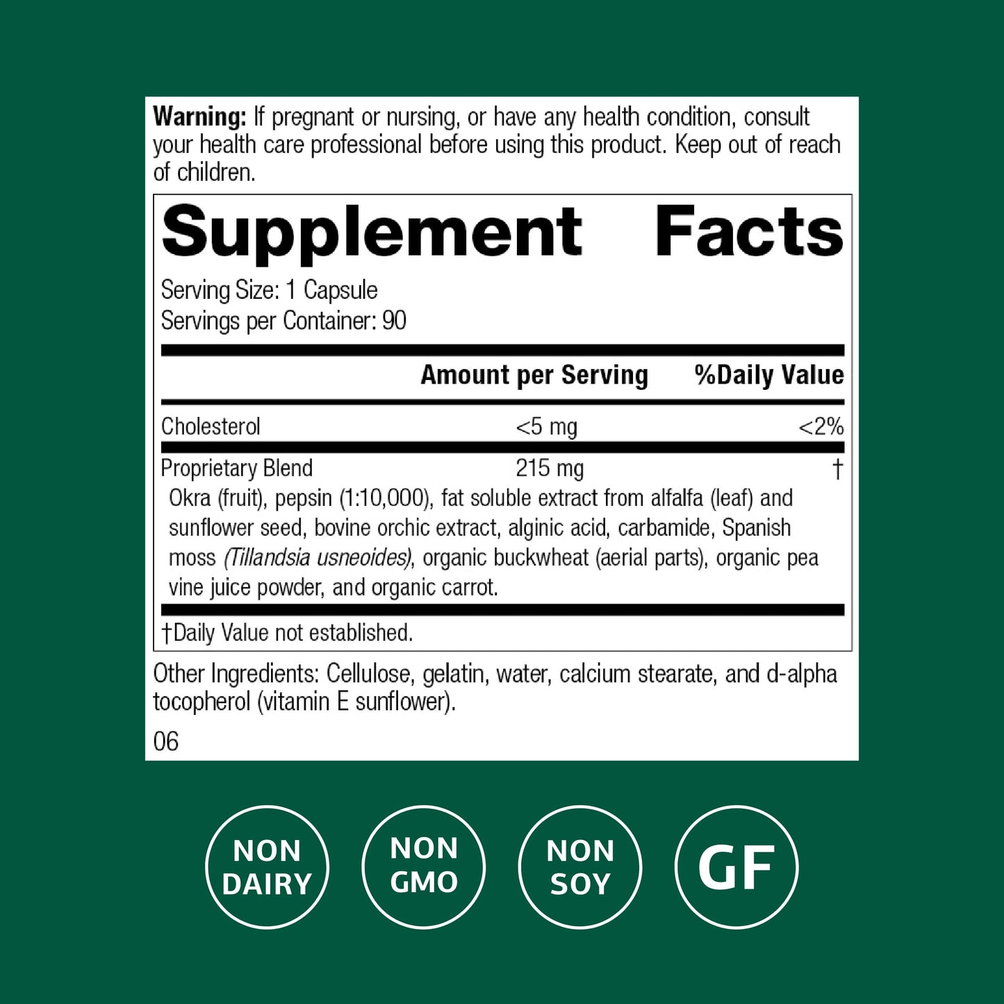 Standard Process Inc. Okra Pepsin E3 Capsule 90 Capsules