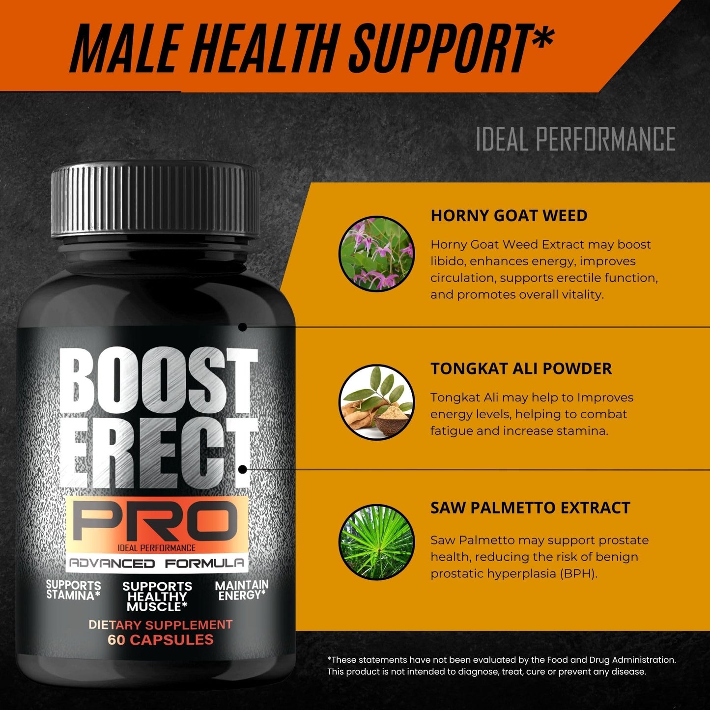 IDEAL PERFORMANCE Boost Erect Capsules 60 Count