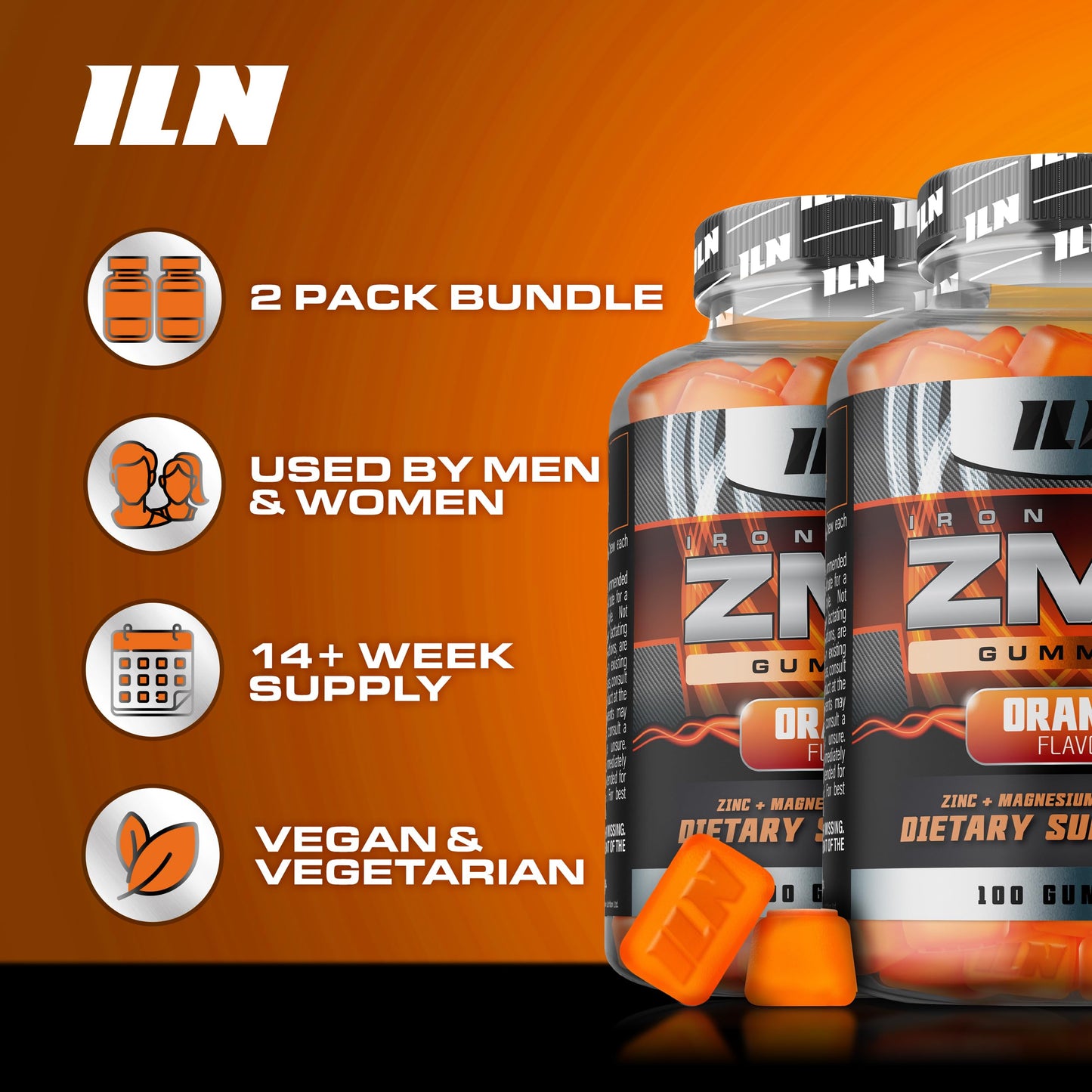 Iron Labs Nutrition ZM6 Zinc Magnesium Gummies Gummy 200 Count