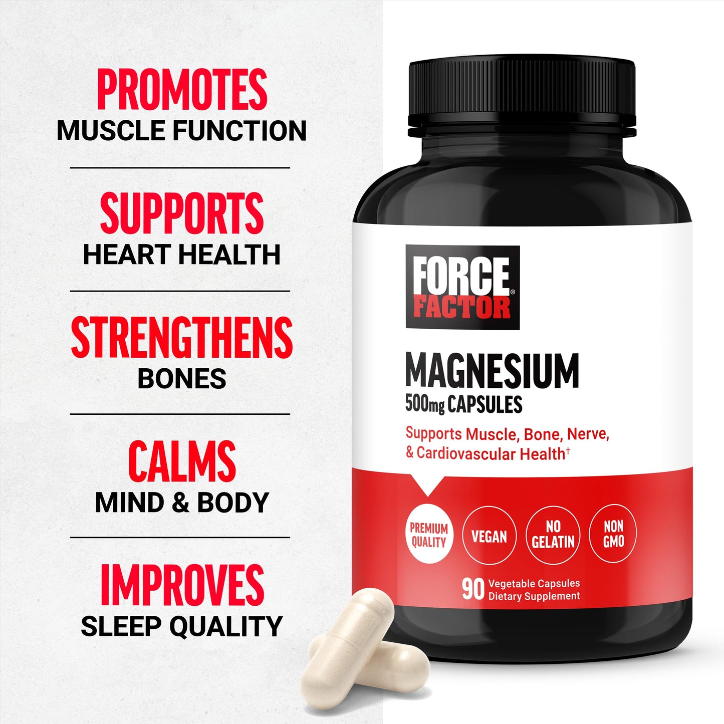 Force Factor Magnesium Complex Capsules 90 Capsules