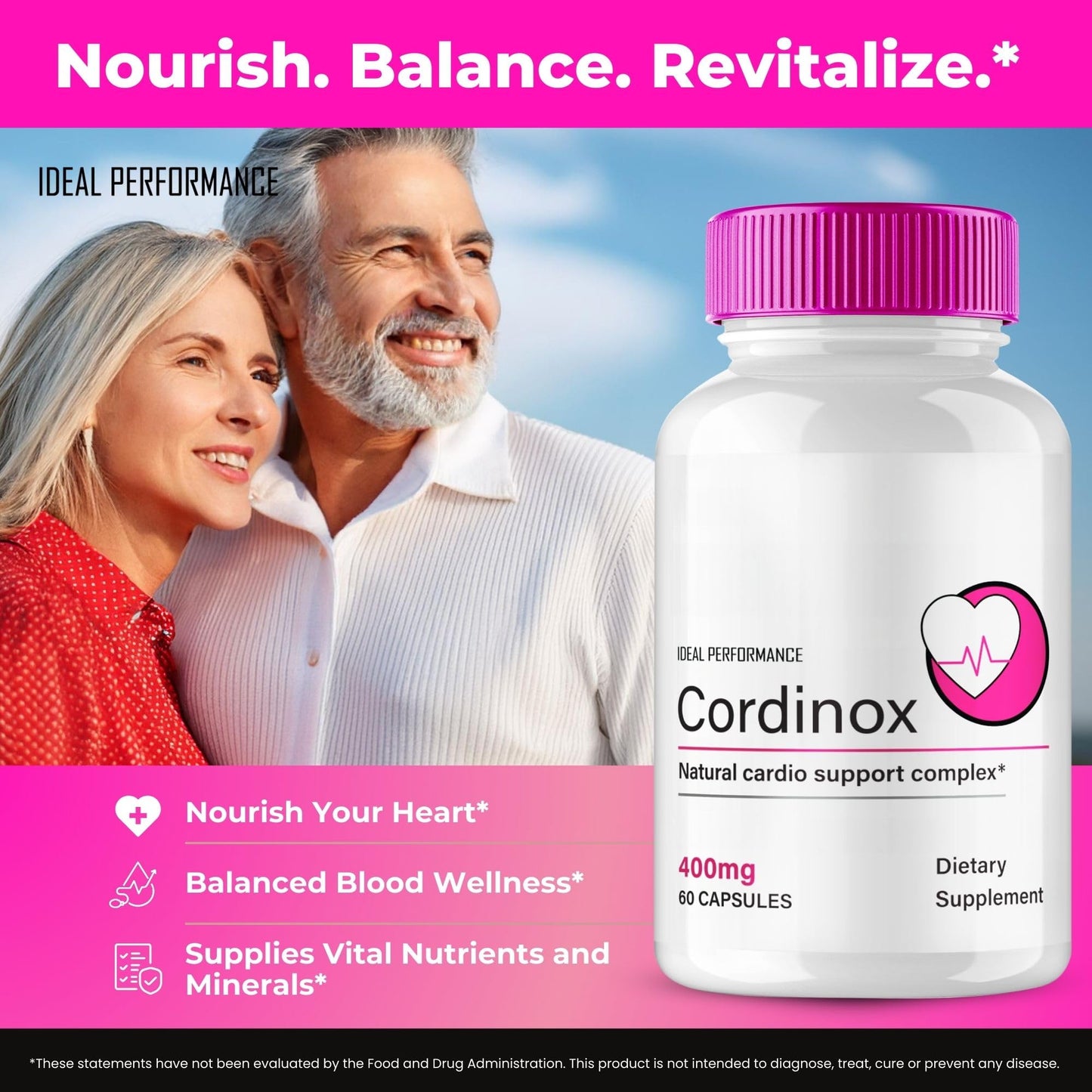 IDEAL PERFORMANCE Cordinox Advanced Blood Formula, 120 Capsules