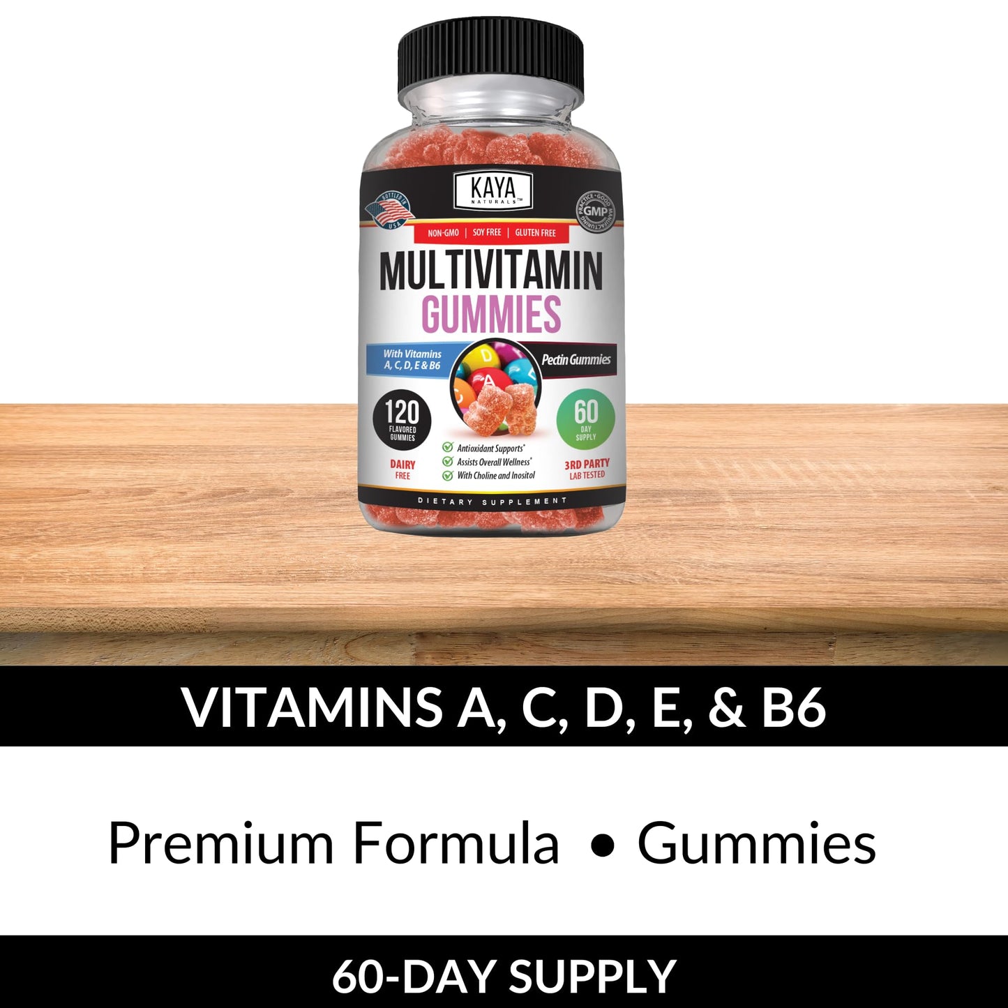 Kaya Naturals Adult Multi Vitamin Gummy 120 Gummies