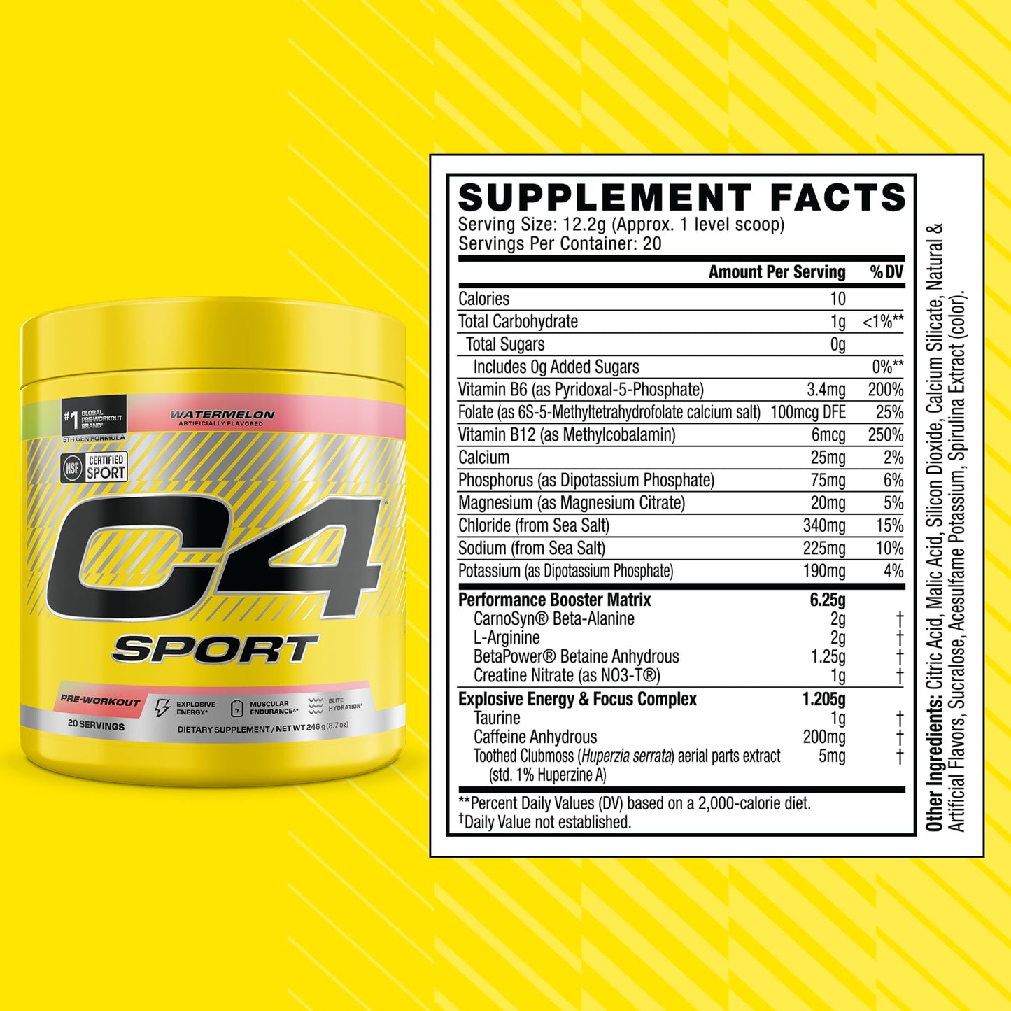 C4 Sport Pre Workout Powder 8.68 oz