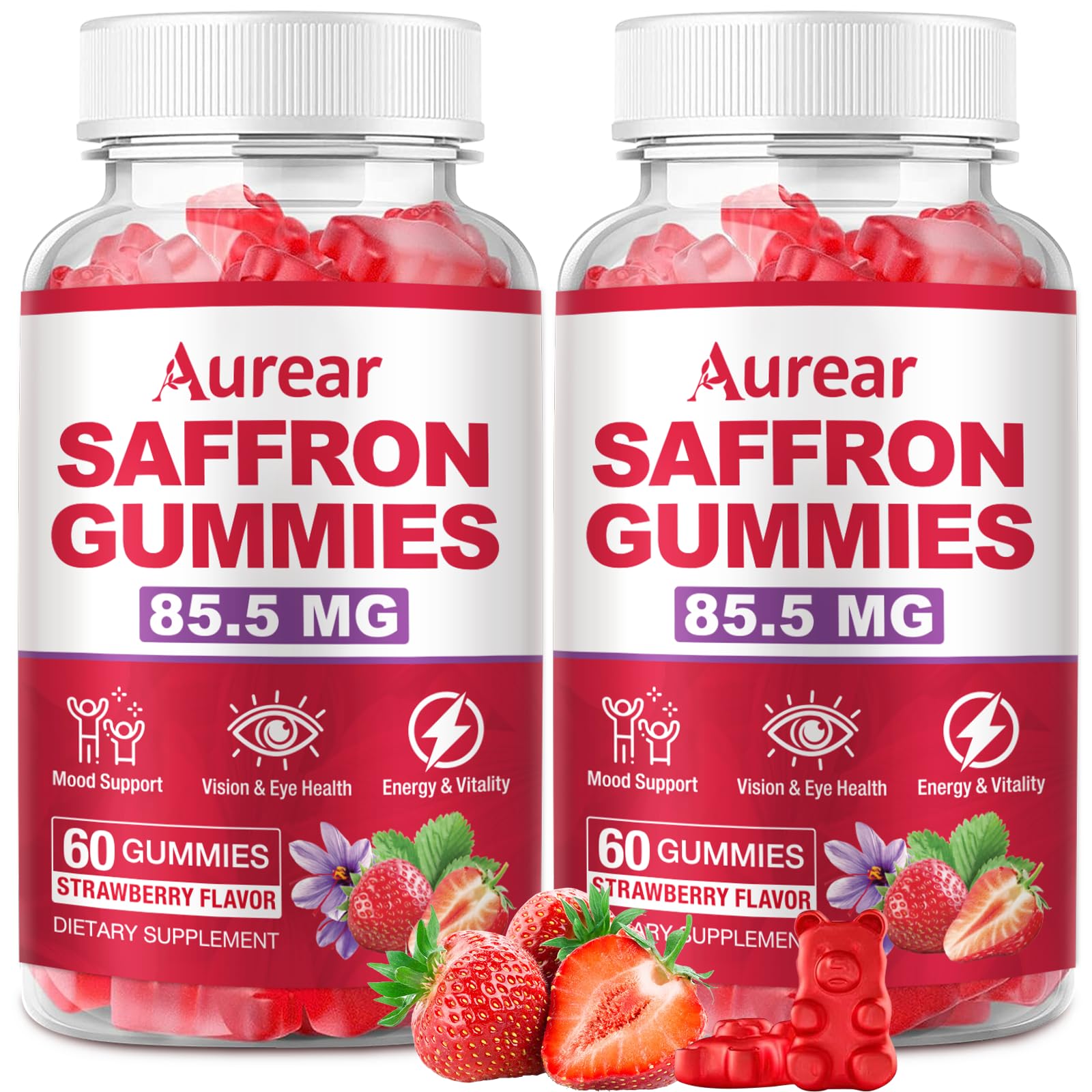 Aurear Saffron Gummies 120 Count