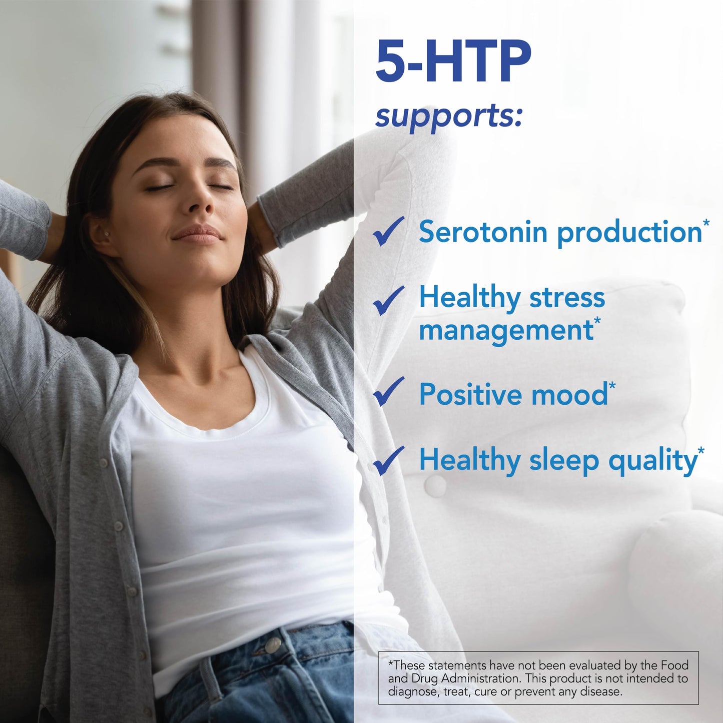 Patient One 5-HTP 100 mg with Vitamin B6, 60 Capsules