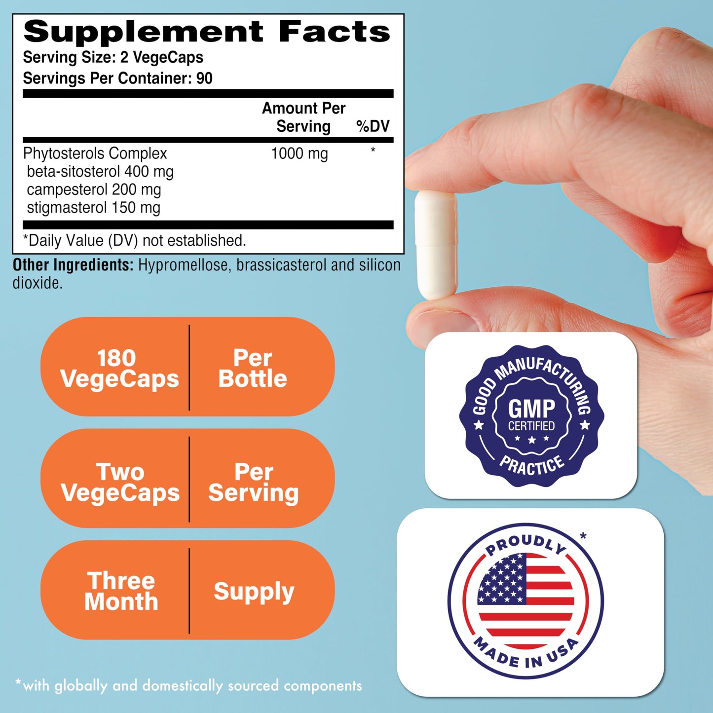 Health Thru Nutrition Ultra Strength Beta Sitosterol Capsule 180 Count