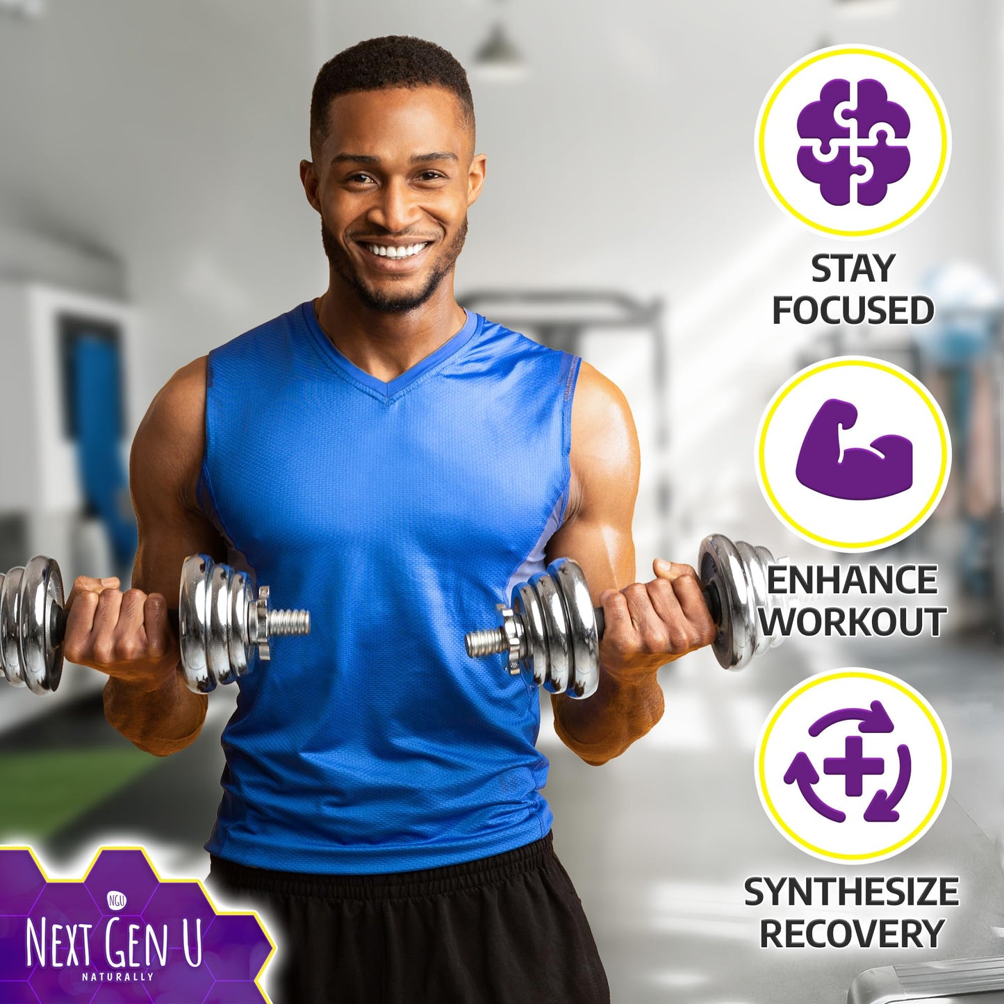 NGU Next Gen U L-Tyrosine 500 mg Capsules, 180 Count