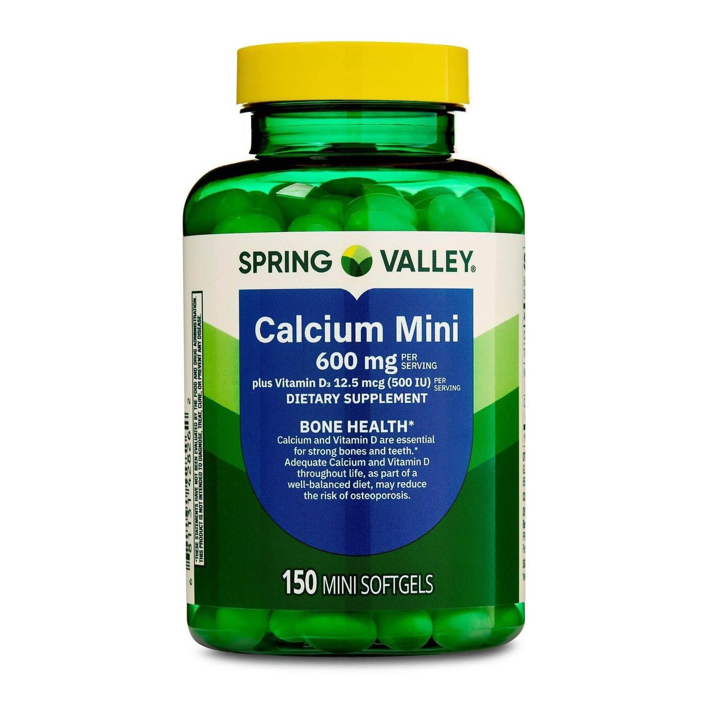 Basketgoods SV Calcium 600mg with Vitamin D3 Bone & Teeth Support Softgels 150 Count
