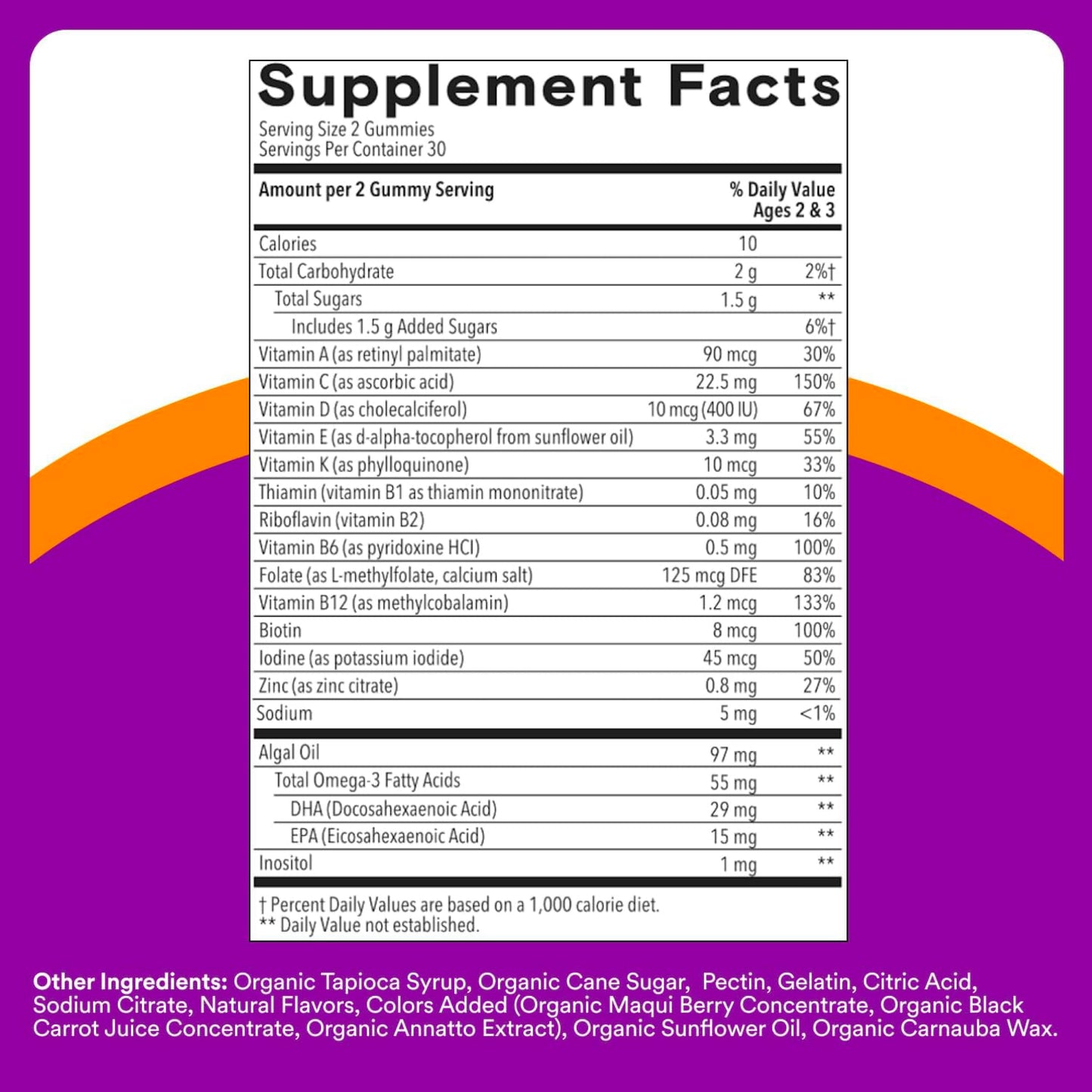 SmartyPants Toddler Multivitamin Gummy 120 Count