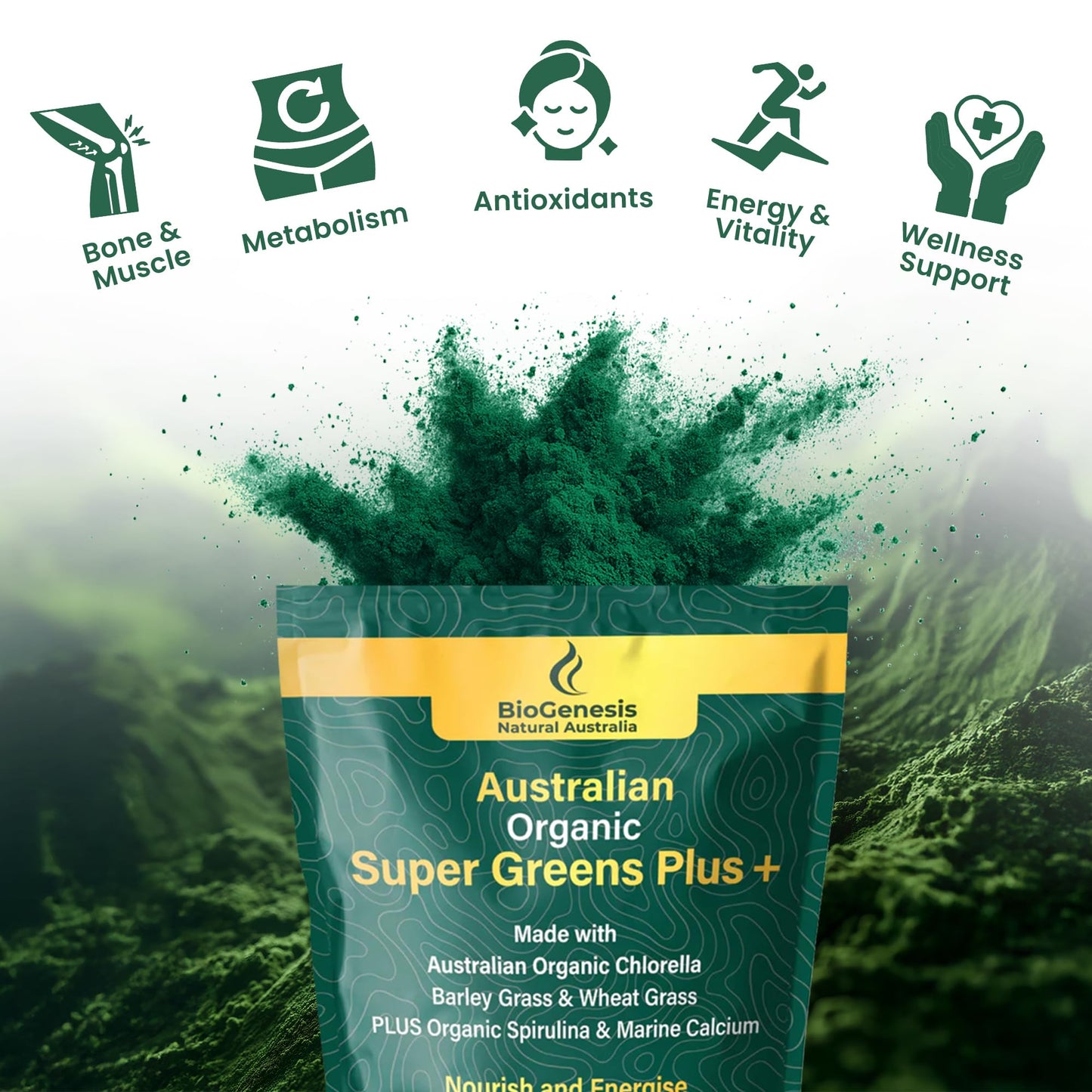 Biogenesis SuperGreens Plus Powder 10.6 oz