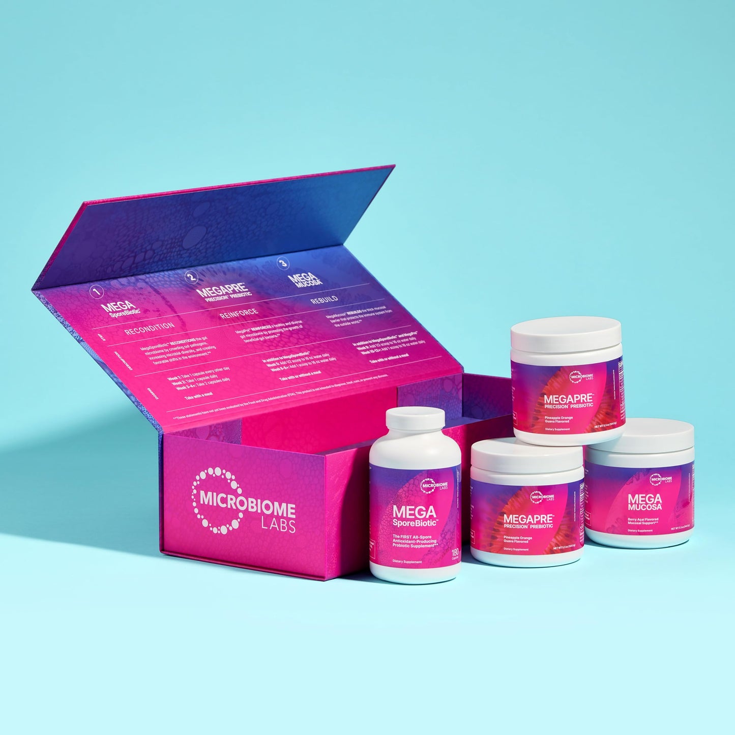 Microbiome Labs Total Gut Restoration Kit Powder, 4 oz