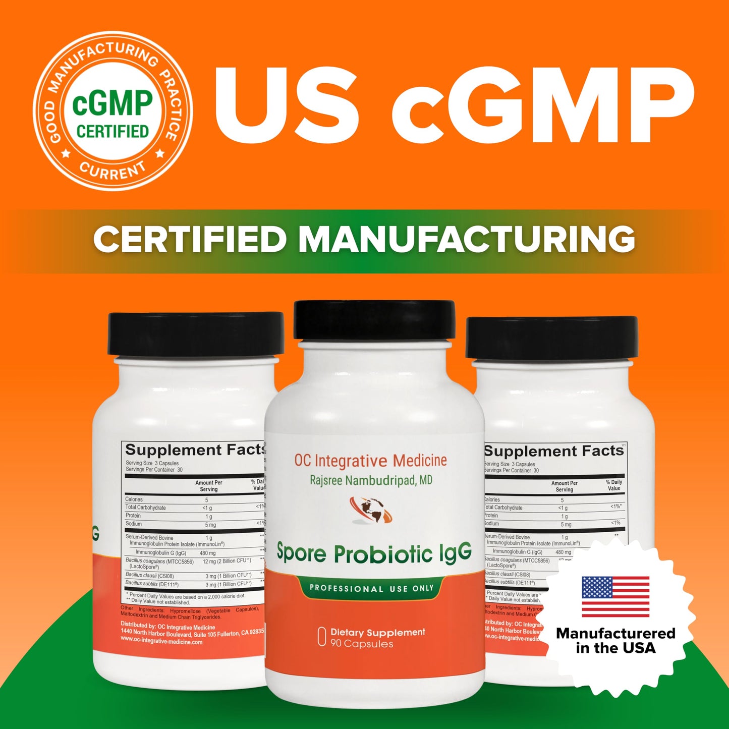 Rajsree Spore Probiotic IgG Capsule, 90 Count
