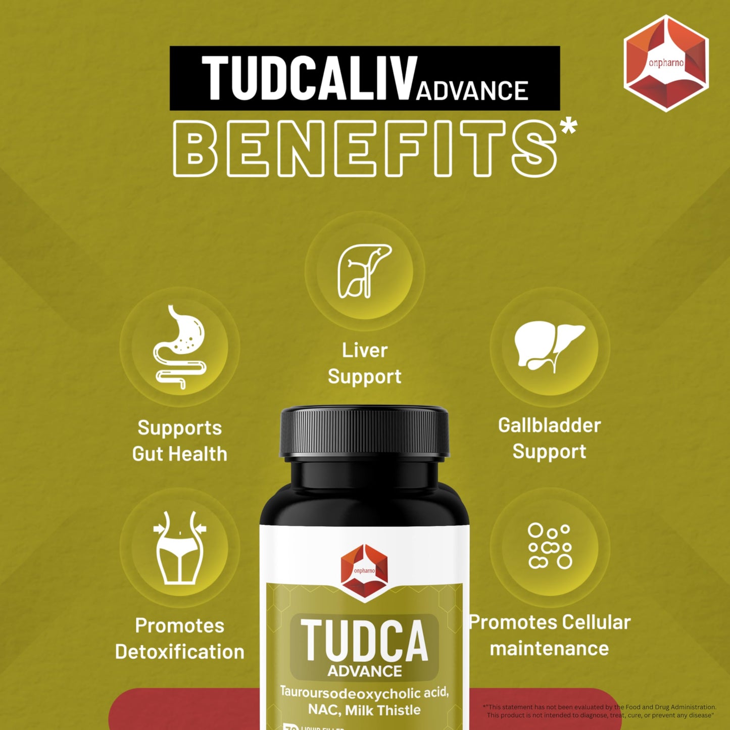 Onpharno TUDCA Advance Tablets 60 Count