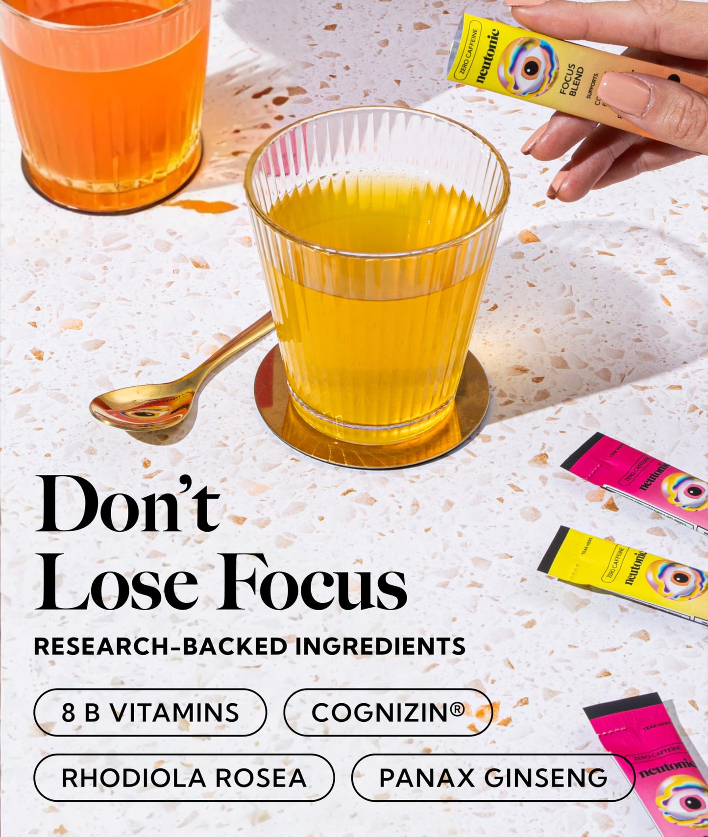 Neutonic Nootropic Focus Blend Powder, 4-Pack