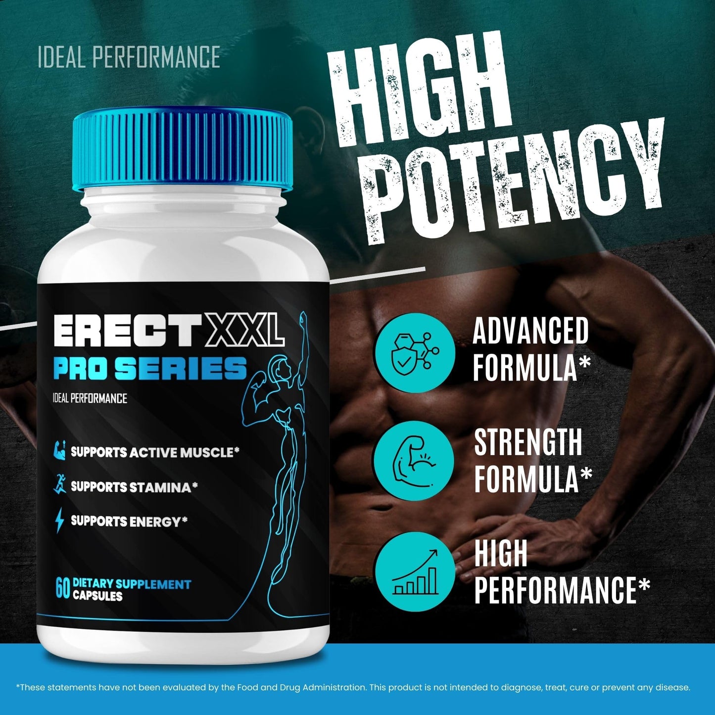 IDEAL PERFORMANCE Erect XXL Pro Series Capsules, 180 Count