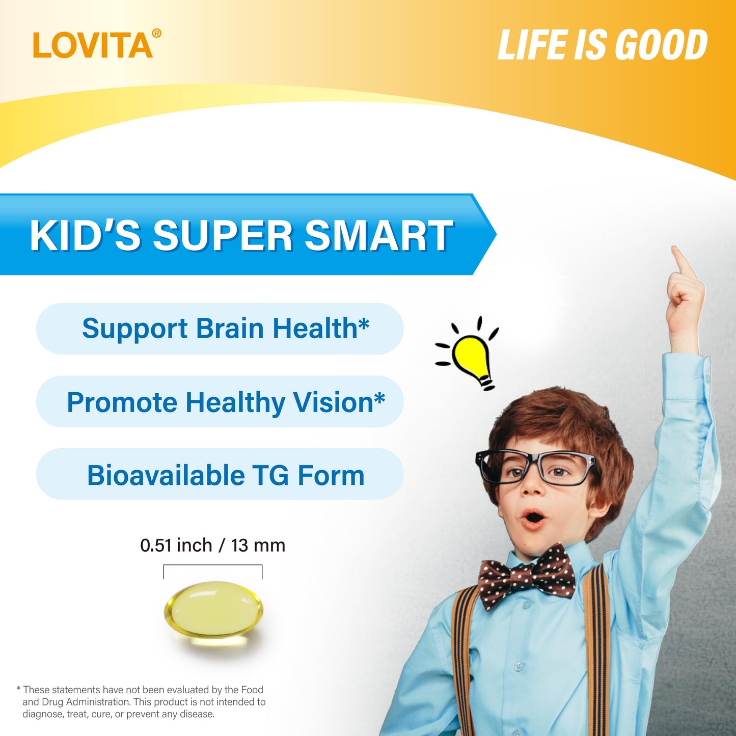 LOVITA Kid’s Super Smart Omega-3 for Children 30 Softgels