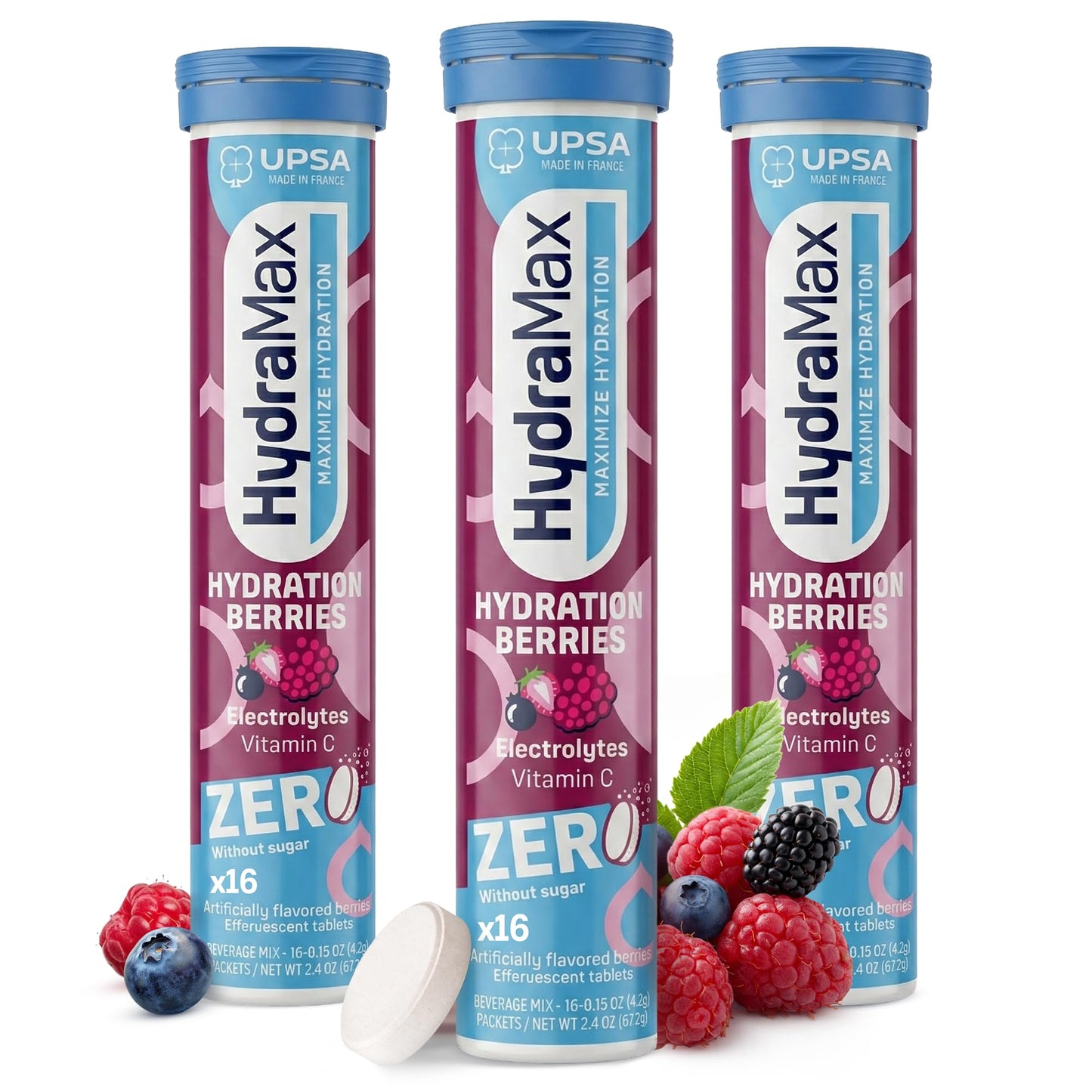 Upsa Hydramax Zero Added Sugar Electrolytes Hydration Tablets, 48 Tablets