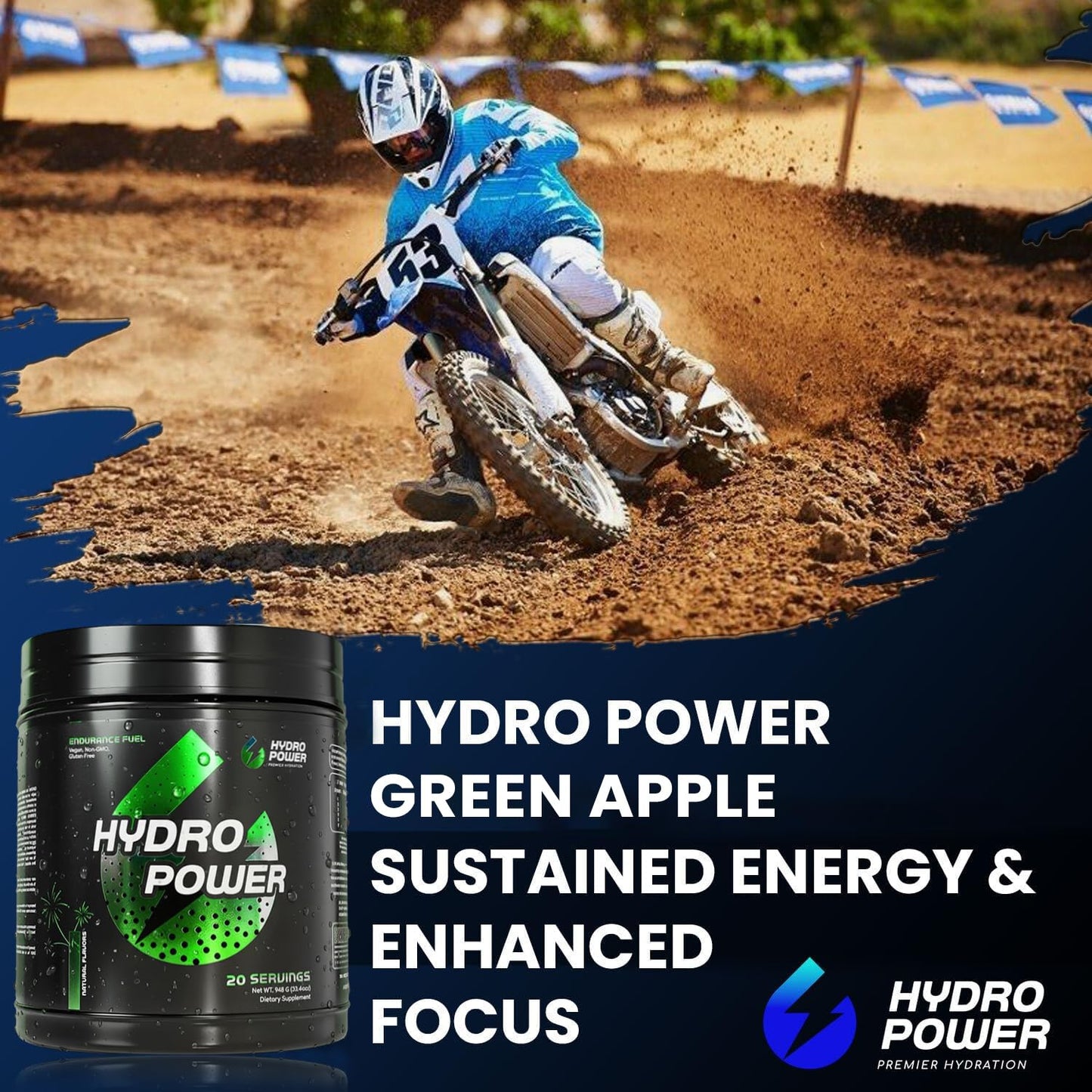 Hydro Power Endurance Fuel High Carb Supplement Powder, 34 Servings