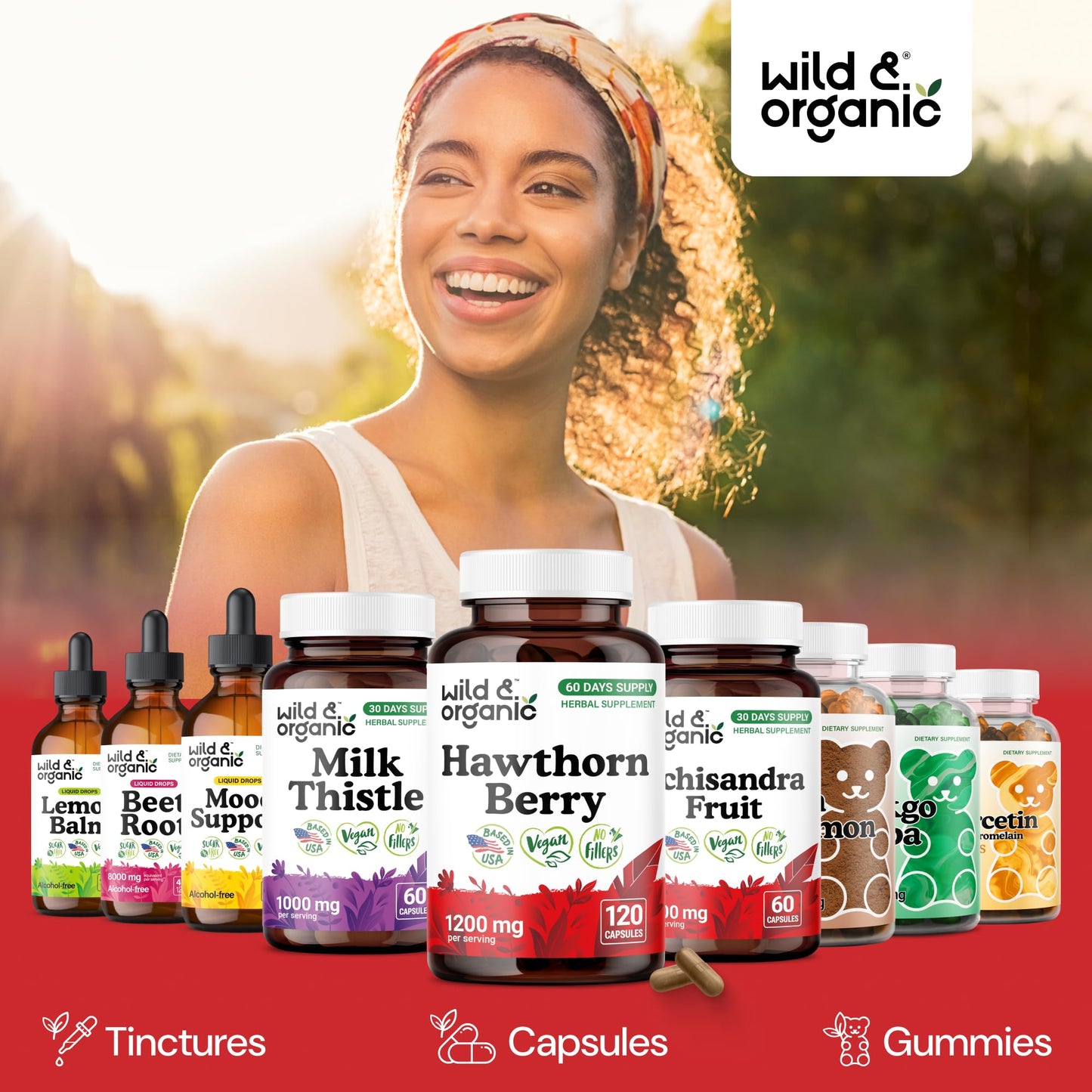 Wild & Organic Hawthorn Berry Capsules 120 Count