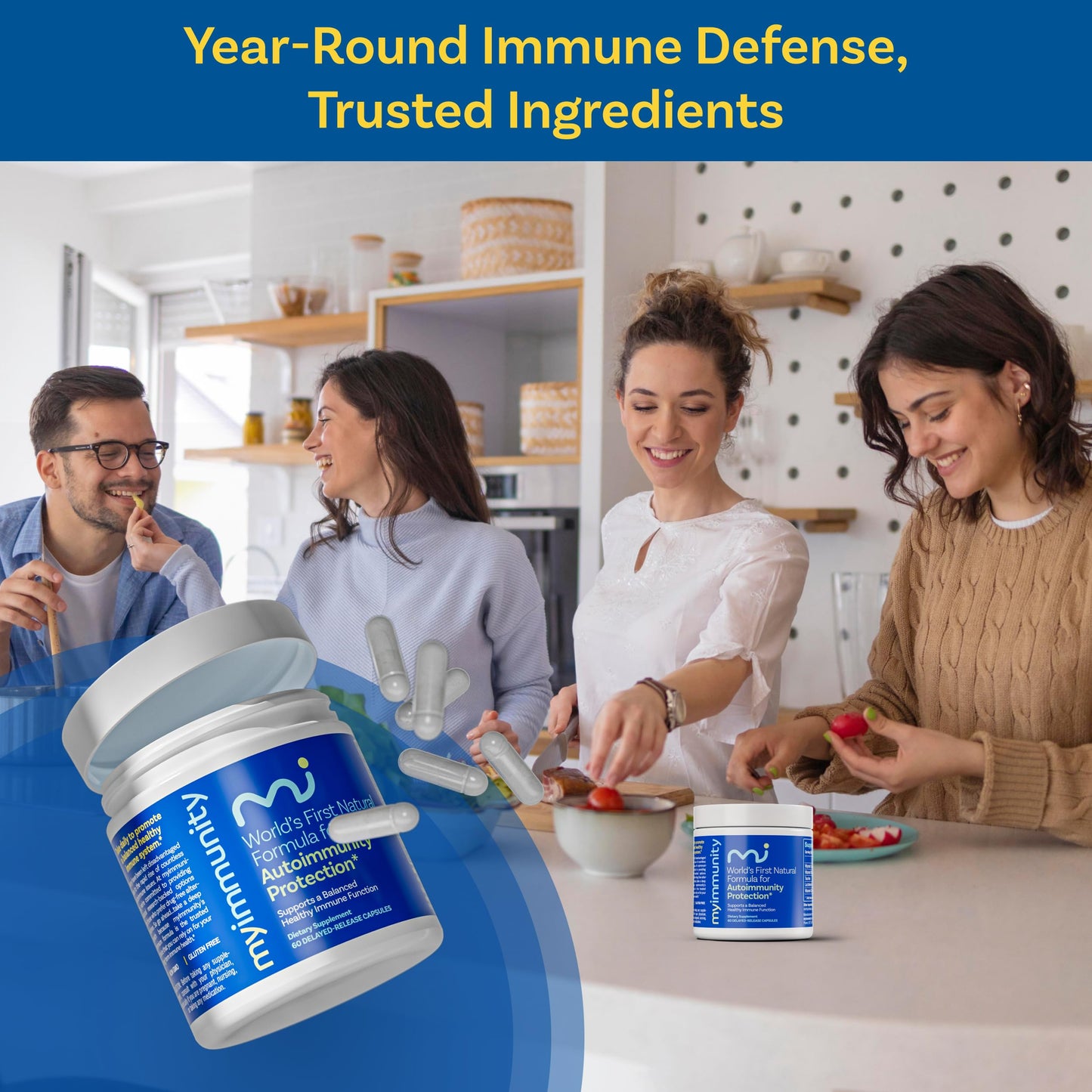 MyImmunity Lactoferrin Supplement 300mg Capsules, 30 Count