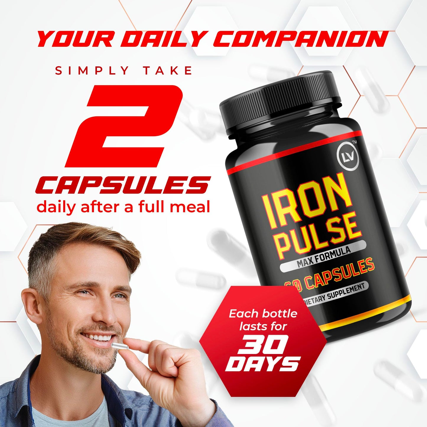 LIVORKA Iron Pump Capsules, 60 Count