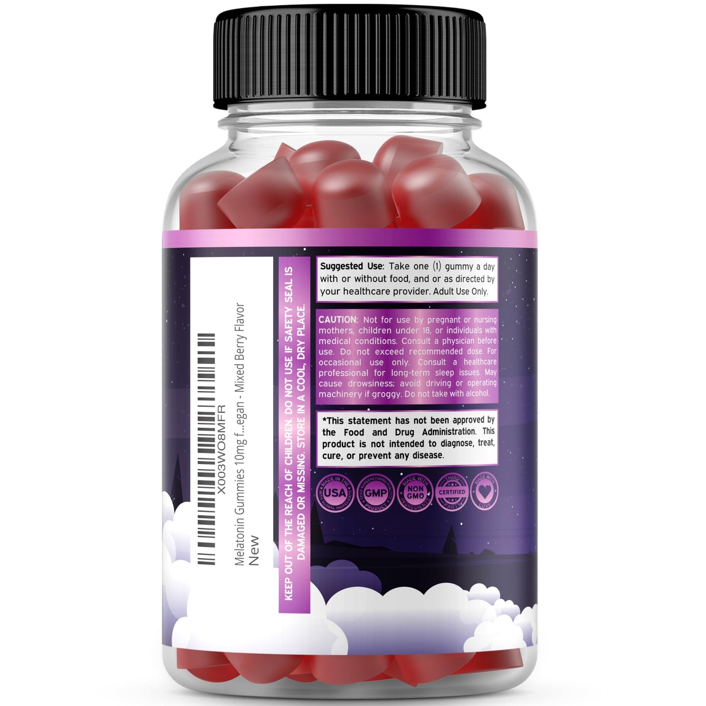 Dorado Nutrition Melatonin 10mg Gummy 180