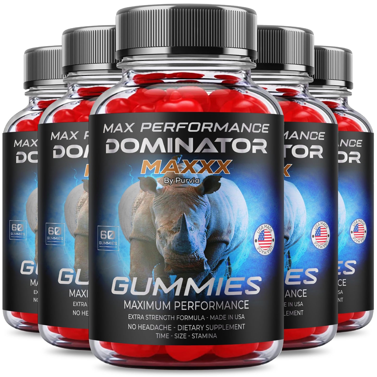 Purvia Dominator Max Gummies 300 Count