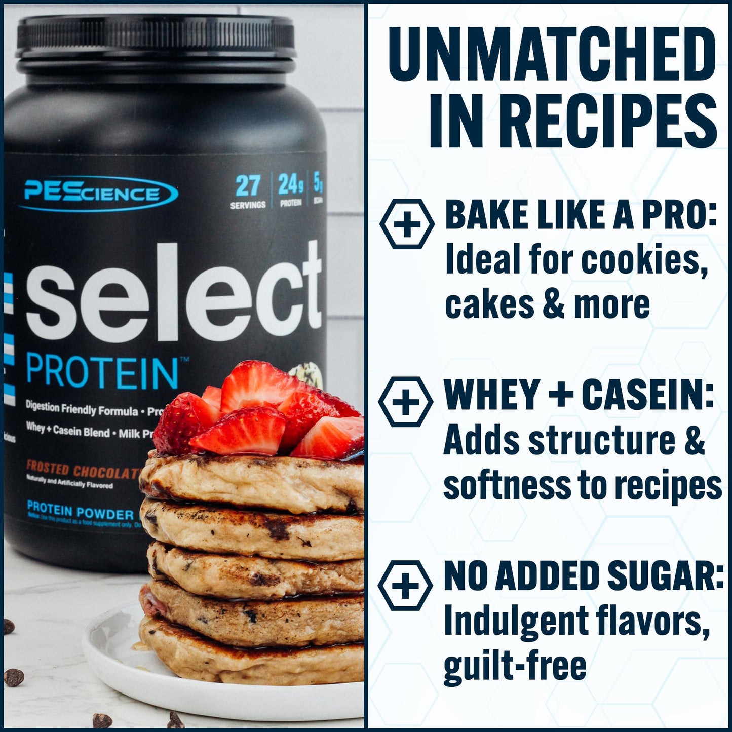 PEScience Select Protein Powder, Whey and Casein Blend, 55 Servings