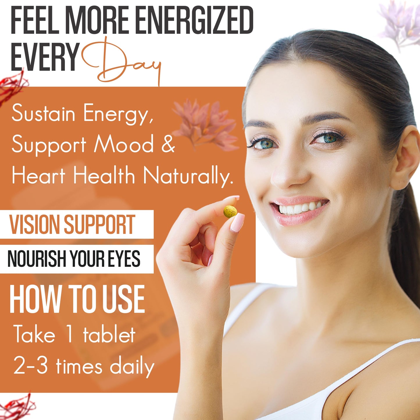EXIR Saffron Supplement Tablets 180