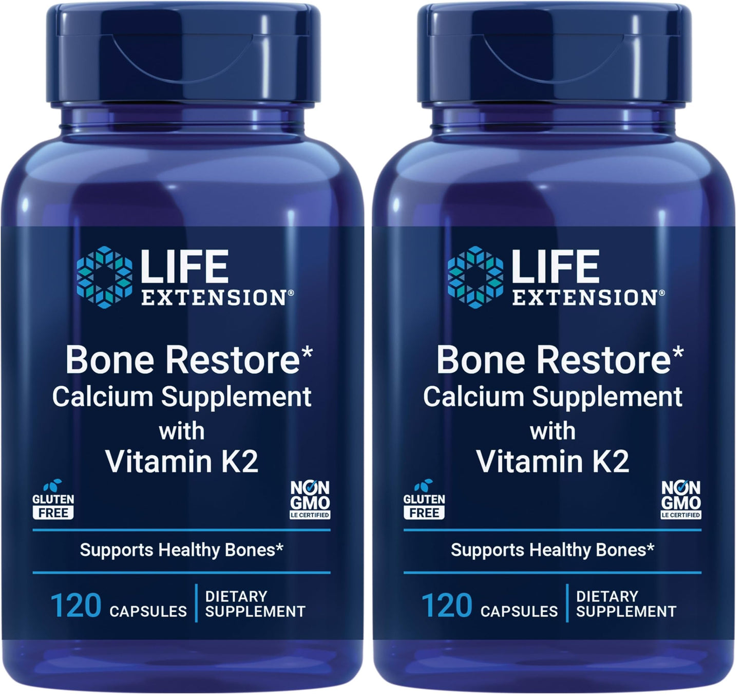 Life Extension Bone Restore with Vitamin K2 Capsules 240