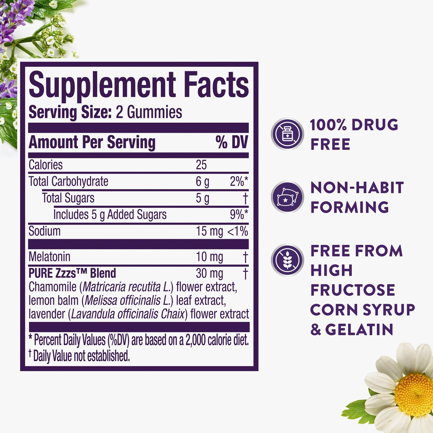 ZzzQuil Pure Zzzs Advanced Melatonin Gummies 100 Count