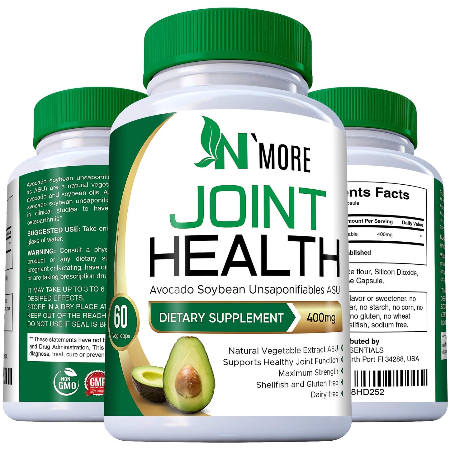 N'More Avocado Soybean Unsaponifiables Capsule 400 mg, 60 Count